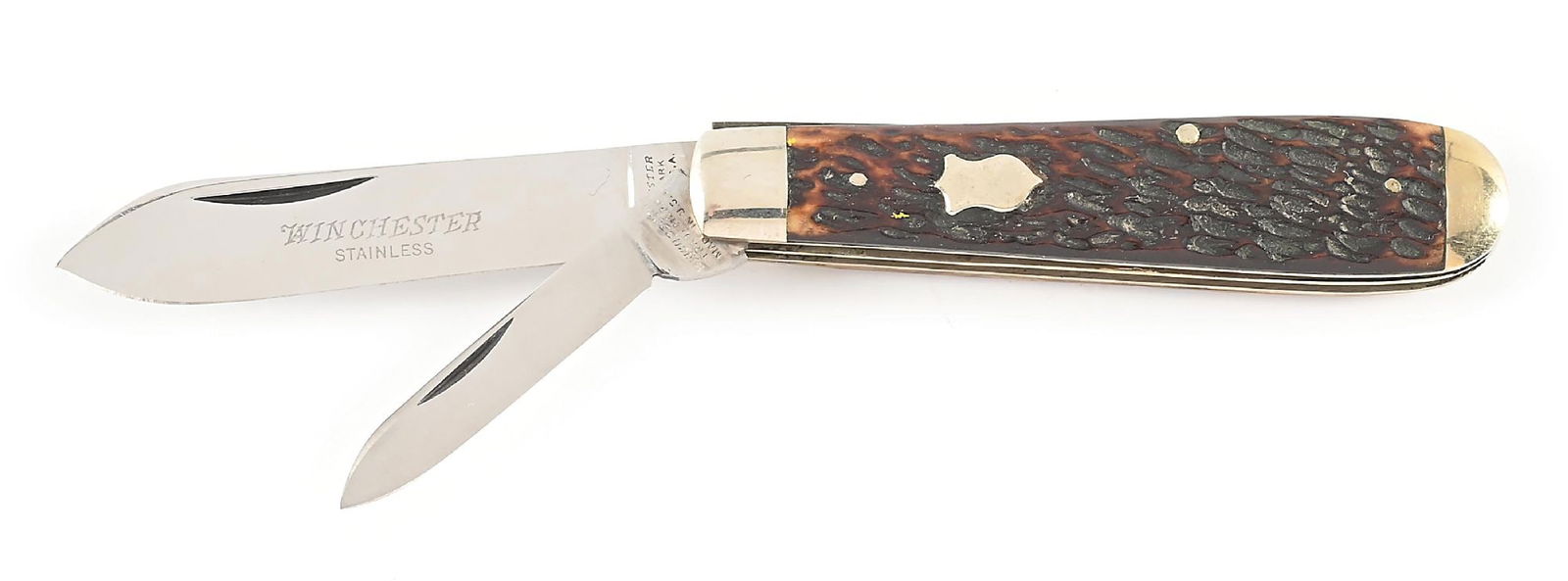 C. PRE-1920S WINCHESTER TRADEMARK MADE IN USA BONE HANDLE JACK KNIFE PATTERN 2860. (1 of 9)