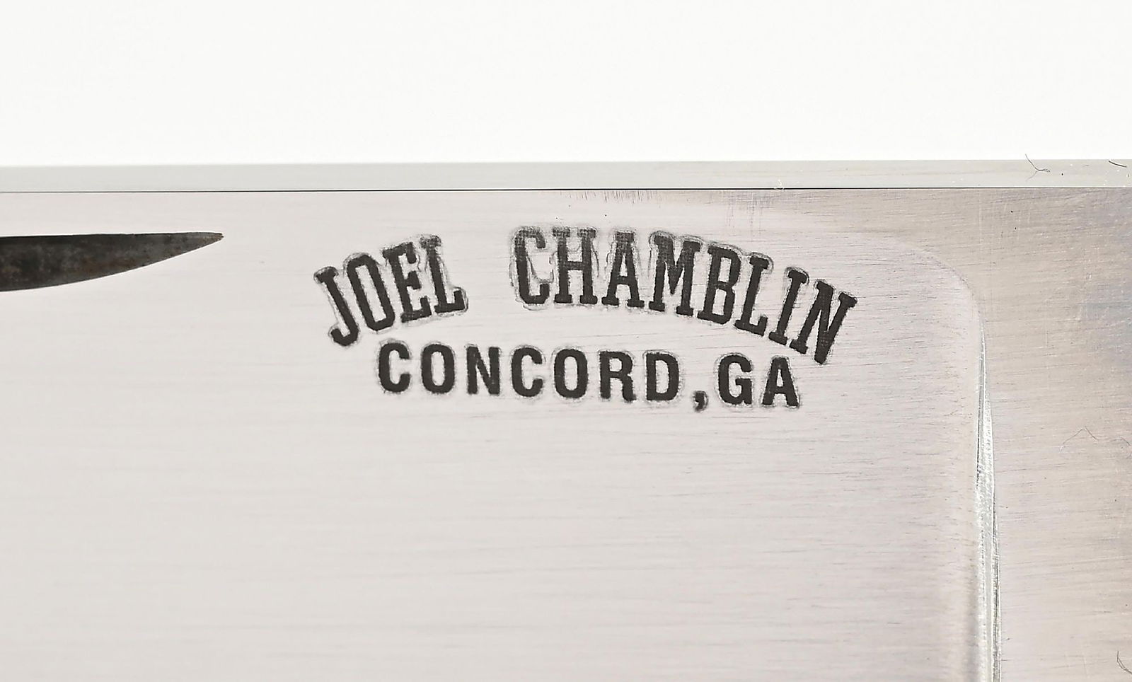 CUSTOM MADE JOEL CHAMBLIN STAG HANDLE LOCK BACK FOLDER. - 3