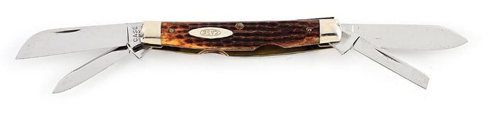 C. 1940-1964 6488 FOUR BLADE CONGRESS WITH JIGGED BONE HANDLES.