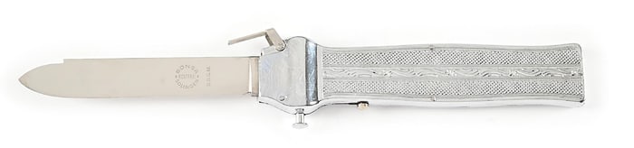 C. 1940S-60S BONSA ROSTFREI SOLINGEN D.B.G.M. (GERMANY) TRAP DOOR OTF AUTOMATIC.