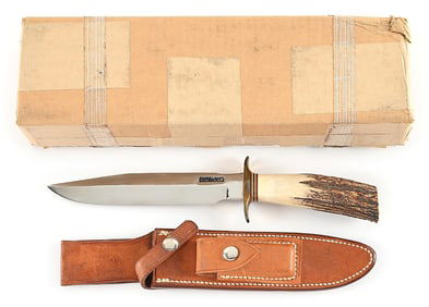 BOXED RANDALL MODEL 1-7 STAG ALL PURPOSE FIGHTER.