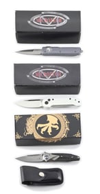 LOT OF 3: BOXED MICROTECH BLADE SHOW, LUDT, AND SOCOM BRAVO MINI.