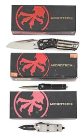 LOT OF 3: BOXED MICROTECH MSI, UTX-70, AND TROODON MINI.