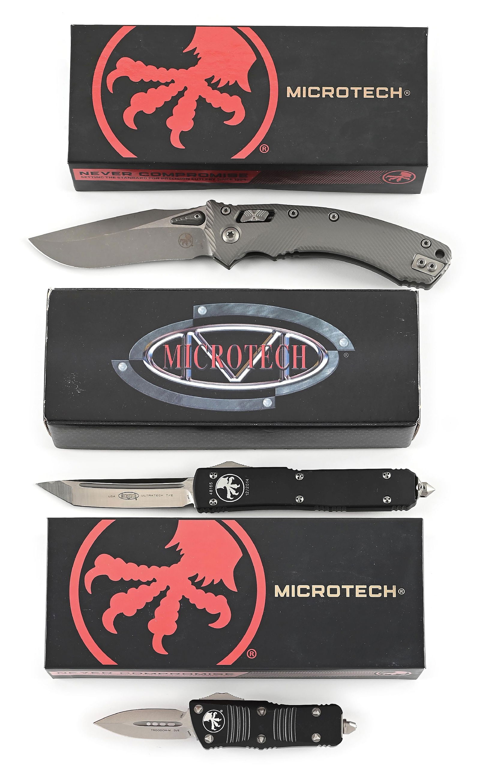 LOT OF 3: BOXED MICROTECH AMPHIBIAN, ULTRATECH, AND TROODON MINI. (1 of 11)