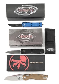 LOT OF 3: BOXED MICROTECH TROODON, ULTRATECH, AND MSI