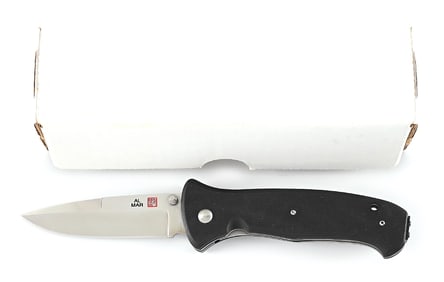AL-MAR KNIVES CUSTOM TACTICAL DOUBLE ACTION LINER LOCK KNIFE.