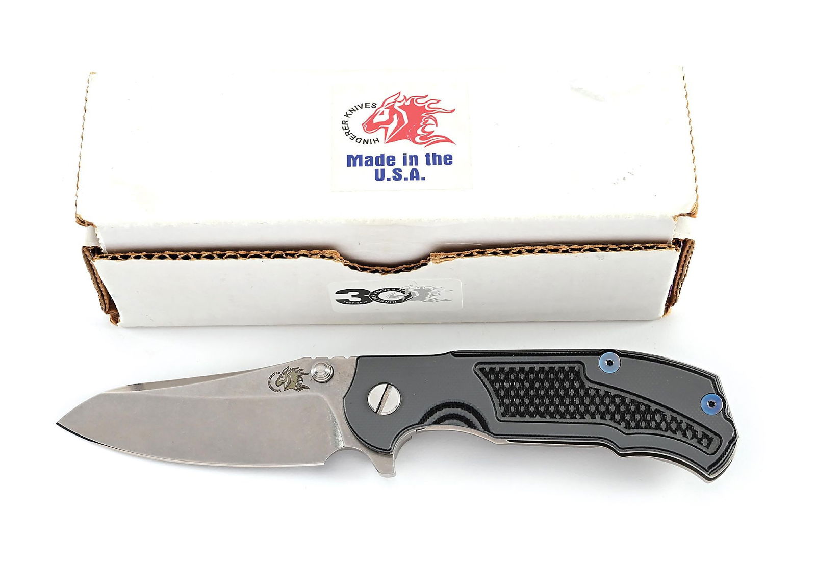HINDERER KNIVES MP-1 30TH ANNIVERSARY FRAME LOCK FOLDER. (1 of 7)
