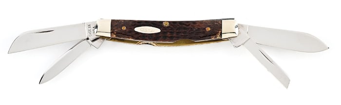 C. 1976-77 THREE DOT TO FOUR DOT 6488 FOUR BLADE CONGRESS WITH JIGGED BONE HANDLES.