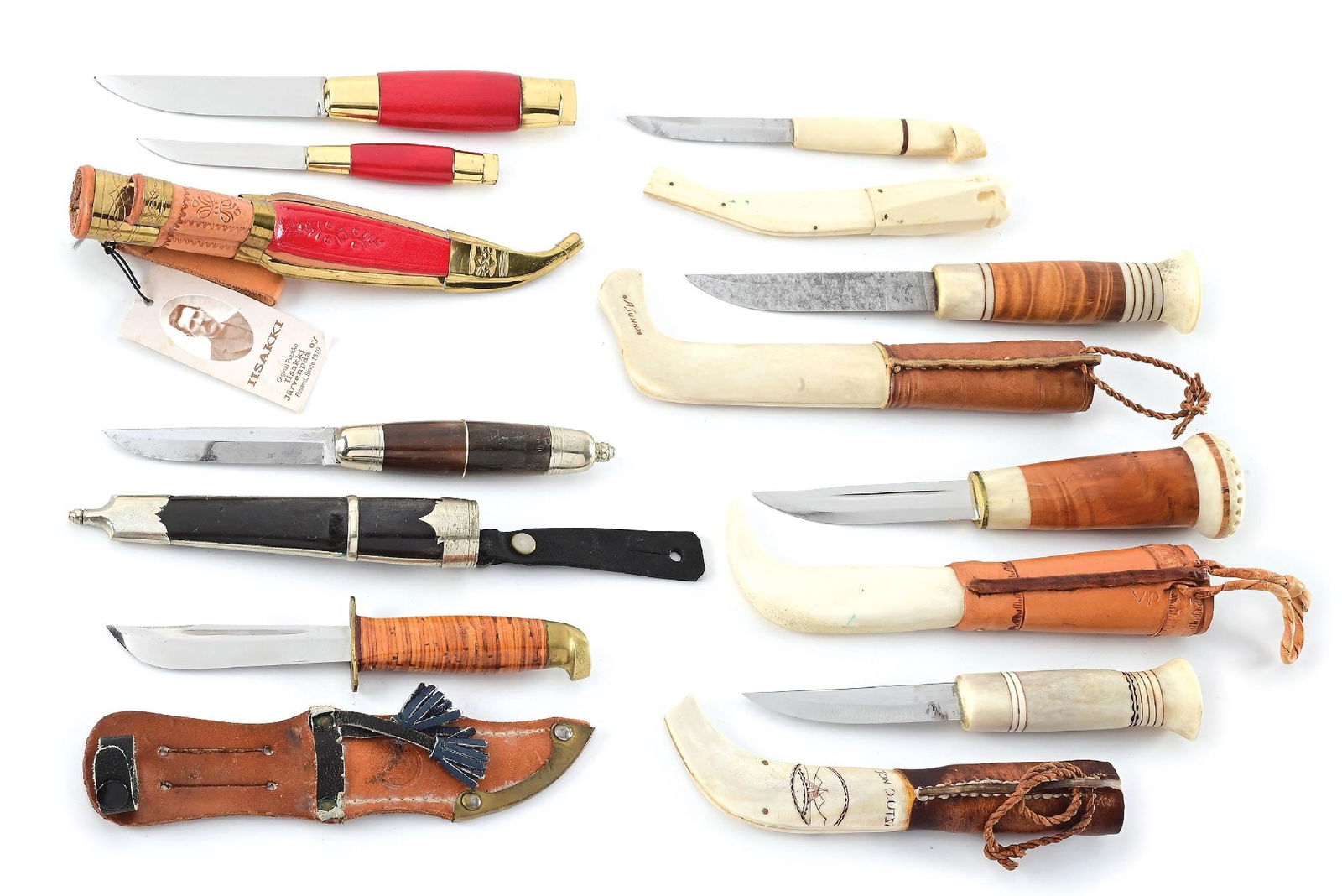 LOT OF 7: FINLAND PUUKKO AND LAPLAND KNIVES. (1 of 5)