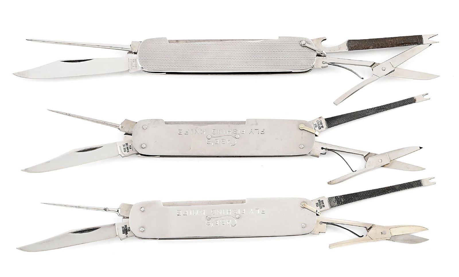 LOT OF 3: FLY FISHING KNIVES, HOFFRITZ, AND CASE XX STAINLESS CASE’S FLY FISHING KNIVES. (1 of 9)