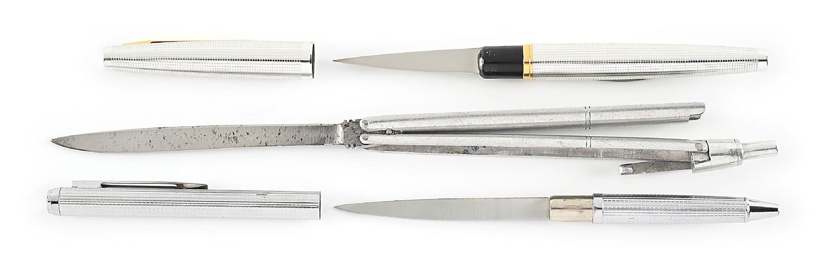 LOT OF 3: PENS WITH HIDDEN BLADES. (1 of 5)