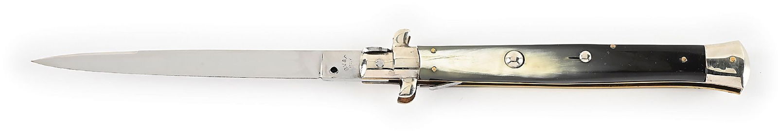 C. EARLY 1960S. B.V & F ITALY TRANSITION BLADE ITALIAN STILETTO SWIVEL BOLSTER SWITCHBLADE WITH (1 of 6)