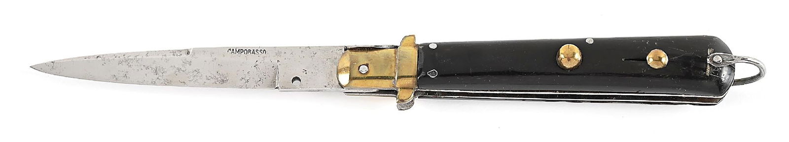 RARE C.1920S-30S CAMPOBASSO ITALY SWEDGE GROUND BLADE ITALIAN STILETTO FLAT GUARD PICK LOCK (1 of 6)