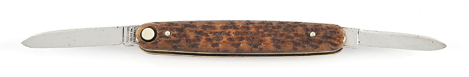 PRESS BUTTON KNIFE CO. DOUBLE BLADE SWITCHBLADE. (1 of 9)