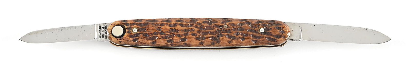 PRESS BUTTON KNIFE CO. DOUBLE BLADE SWITCHBLADE. - 2