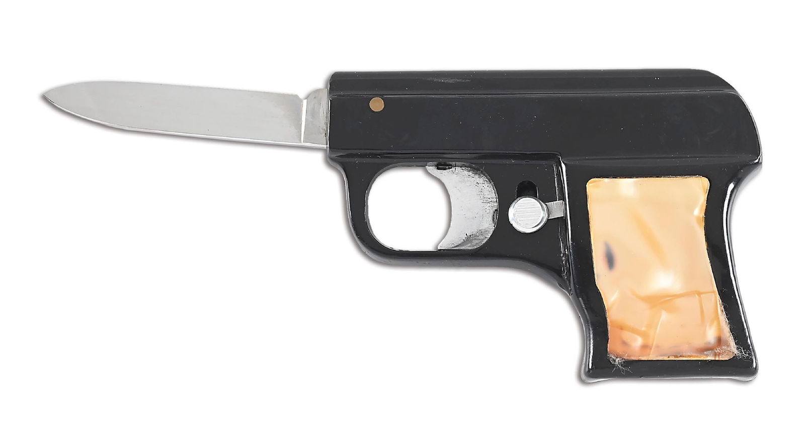 INOX ITALY PISTOL SWITCHBLADE KNIFE WITH SLIDE LOCK. (1 of 6)