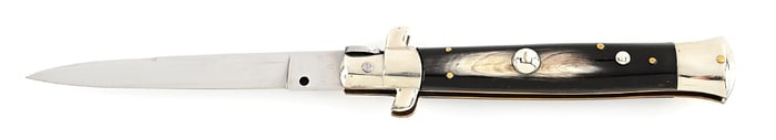 C. 1960S ROSTFREI IN SCRIPT ITALIAN STILETTO SWITCHBLADE.