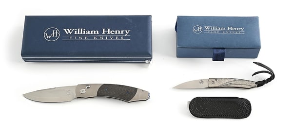 LOT OF 2: WILLIAM HENRY B12 A325 CF AUTO AND B3 FINALE SWITCHBLADES.