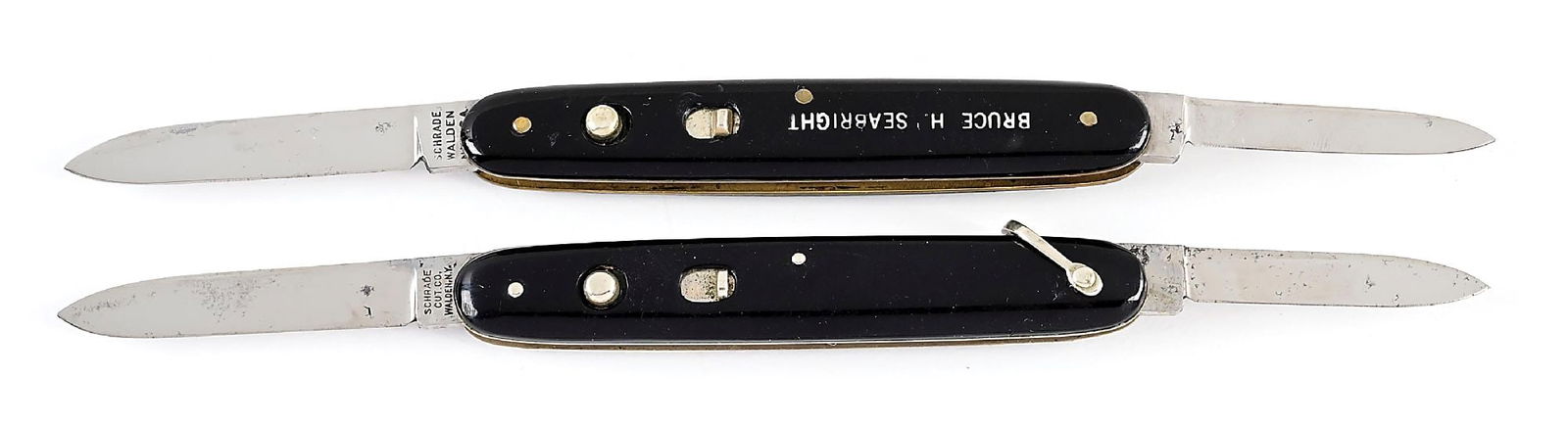 LOT OF 2: SCHRADE DOUBLE BLADE SWITCHBLADES. (1 of 10)