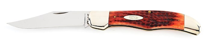 C. 1920-1940 CASE TESTED XX LONG TAIL “C” 5165 HIGH PULL FLAT GROUND BLADE FOLDING