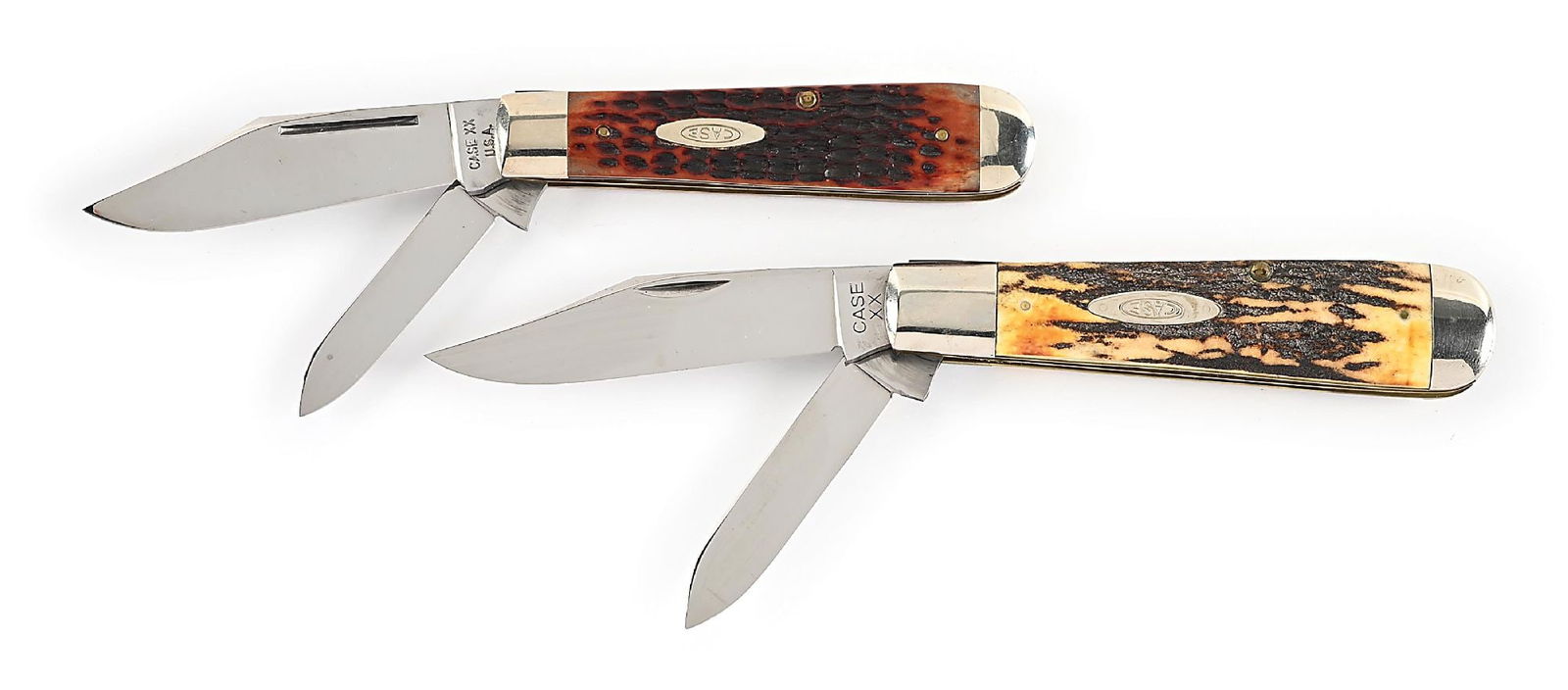 LOT OF 2: CASE XX USA 6231-1/2 JACK AND CASE XX 5299-1/2 STAG JACK. (1 of 10)