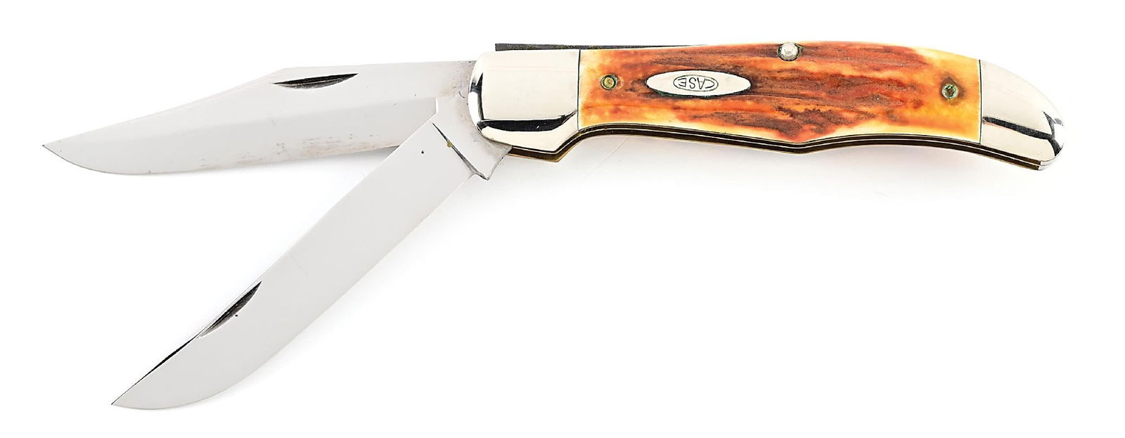 C. PRE-1949 CASE XX 5265 SAB HIGH PULL FOLDING HUNTER WITH STAG HANDLE. (1 of 6)