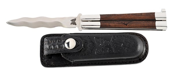 RARE. CUSTOM JODY SAMSON GROUND KRIS BLADE BALI-SONG USA BUTTERFLY KNIFE.