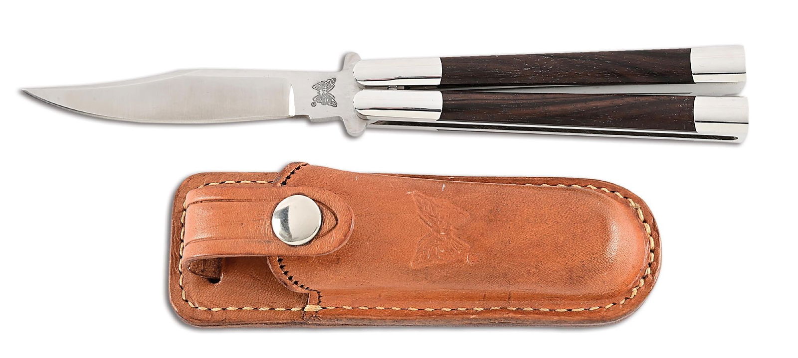 RARE CUSTOM JODY SAMSON GROUND IMADA HIGH HOLLOW BLADE LATCHLESS BALI-SONG USA BUTTERFLY KNIFE. (1 of 6)