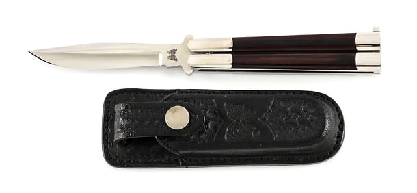 RARE CUSTOM JODY SAMSON GROUND BOWIE BLADE BALI-SONG USA BUTTERFLY KNIFE.