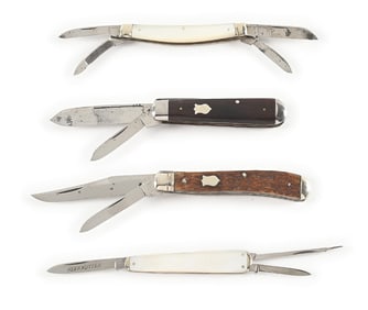 LOT OF 4: KEEN KUTTER POCKET KNIVES.