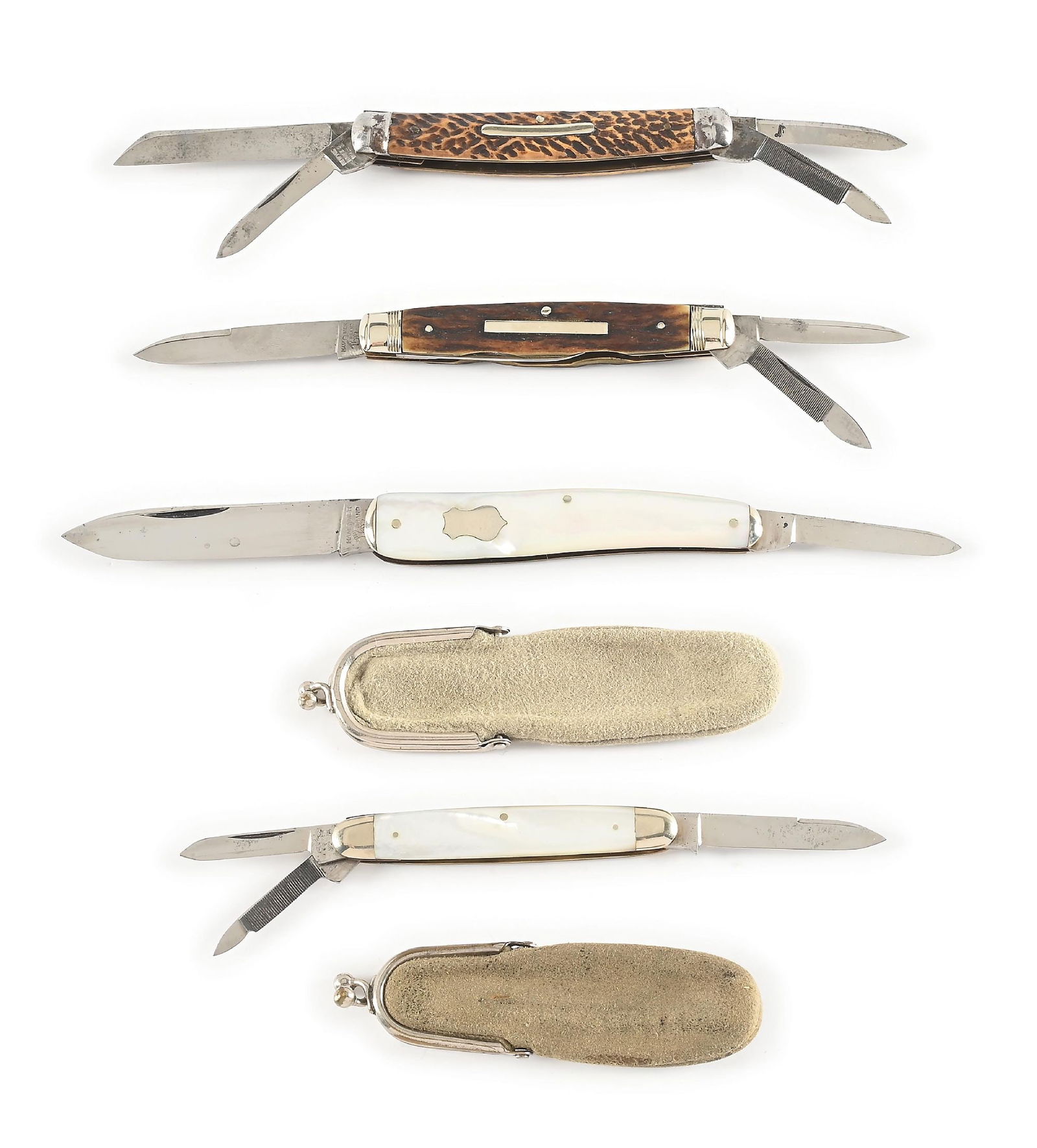 LOT OF 4: C. 1920S HAMMER BRAND POCKET KNIVES. (1 of 15)