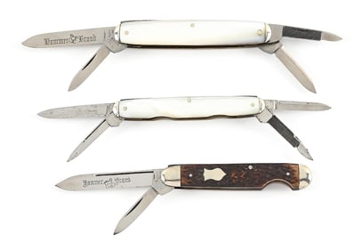 LOT OF 3: HAMMER BRAND AND SIMMONS SENATORS AND EZ OPEN JACK.