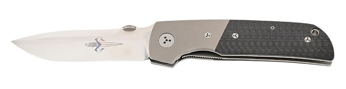 RARE. MICROTECH 08/2003 A. MARFIONE, R. TERZUOLA BOLSTER RELEASE DOUBLE ACTION DAGGER LOGO