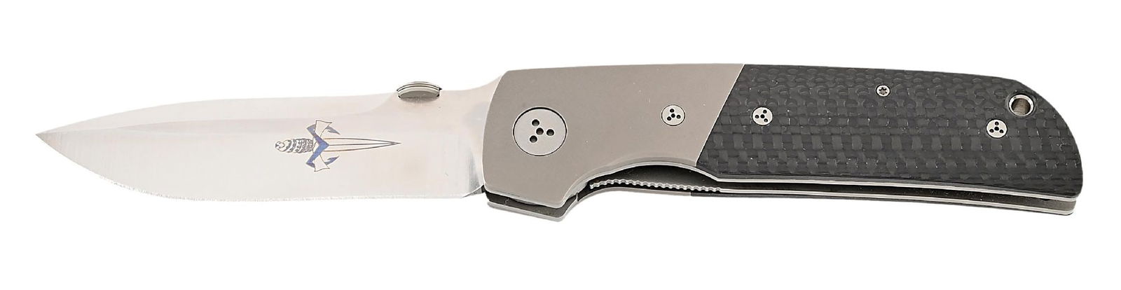 RARE. MICROTECH 08/2003 A. MARFIONE, R. TERZUOLA BOLSTER RELEASE DOUBLE ACTION DAGGER LOGO (1 of 7)