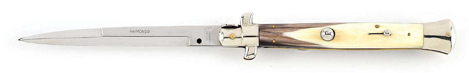 RARE C.1950S RAIMONDO SPRING ROSTFREI BAYONET BLADE ITALIAN STILETTO PICK LOCK SWITCHBLADE WITH (1 of 8)