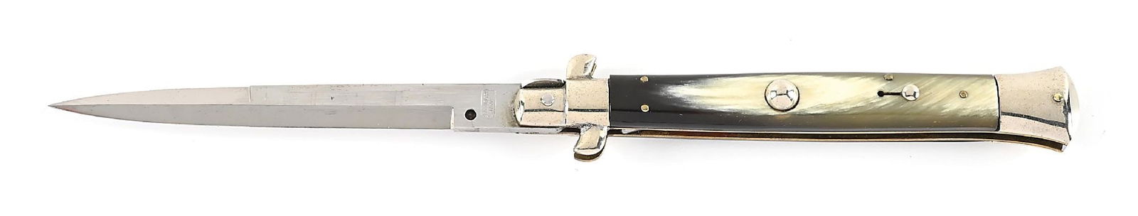 RARE C.1950S EIG CUTLERY ITALY BAYONET BLADE ITALIAN STILETTO PICK LOCK SWITCHBLADE WITH BRAZILIAN (1 of 6)