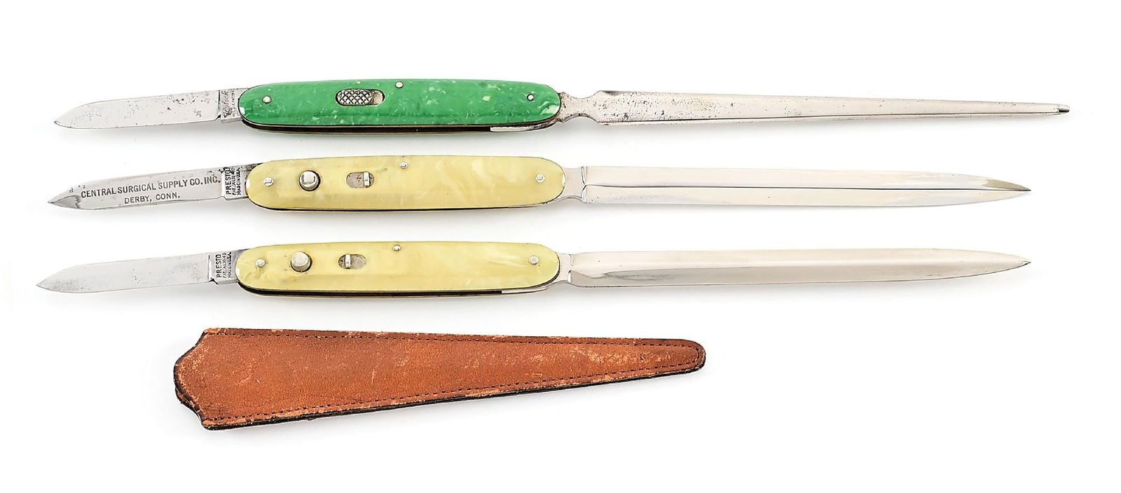 LOT OF 3: FLYLOCK, PRESTO LETTER OPENER SWITCHBLADES. (1 of 11)