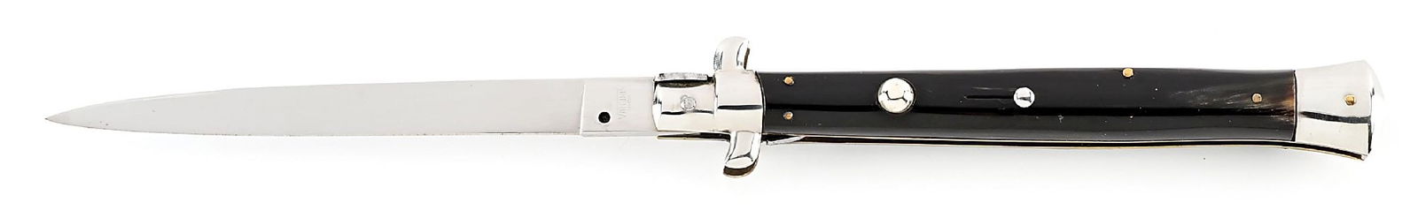 C.1960S. VIRGINIA INOX TRANSITION BLADE ITALIAN STILETTO SWIVEL BOLSTER SWITCHBLADE WITH BRAZILIAN (1 of 7)
