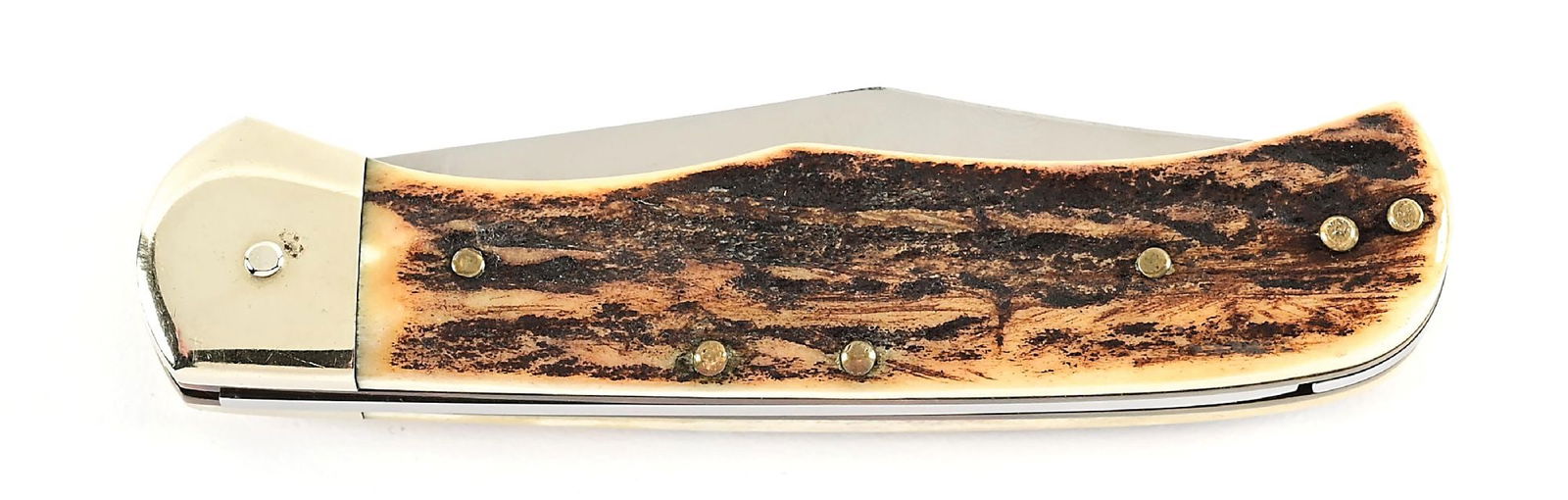 HUBERTUS STAG SCALE RELEASE SWITCHBLADE. - 5