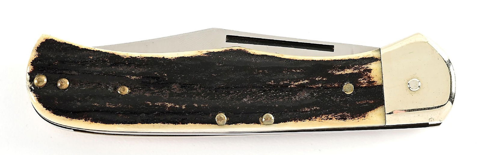 HUBERTUS STAG SCALE RELEASE SWITCHBLADE. - 6