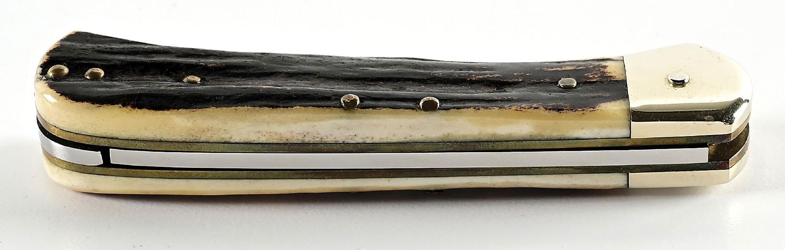 HUBERTUS STAG SCALE RELEASE SWITCHBLADE. - 7