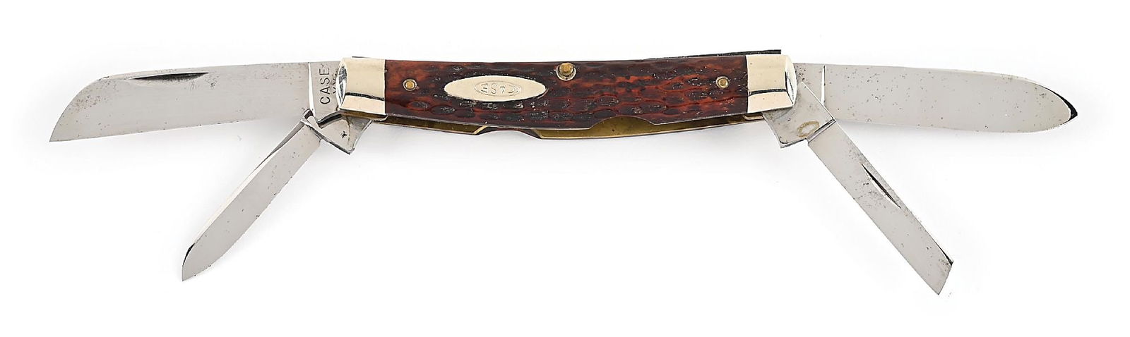 C. 1940-1964 CASE XX 6488 FOUR BLADE CONGRESS WITH JIGGED BONE HANDLES. (1 of 8)