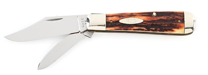 C. 1940-1964 CASE XX 5299-1/2 JACK KNIFE WITH “A” BLADE AND STAG HANDLES.