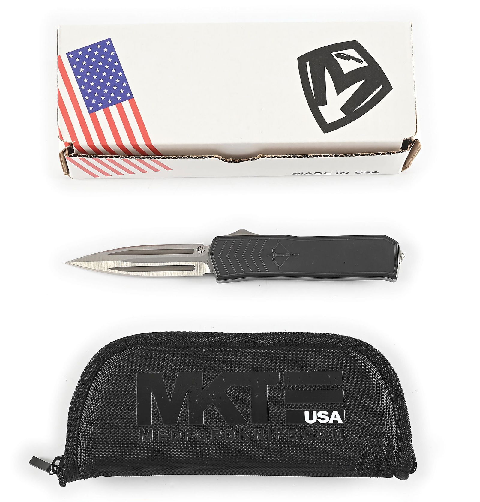 BOXED MEDFORD KNIFE & TOOL OTF DAGGER. (1 of 9)