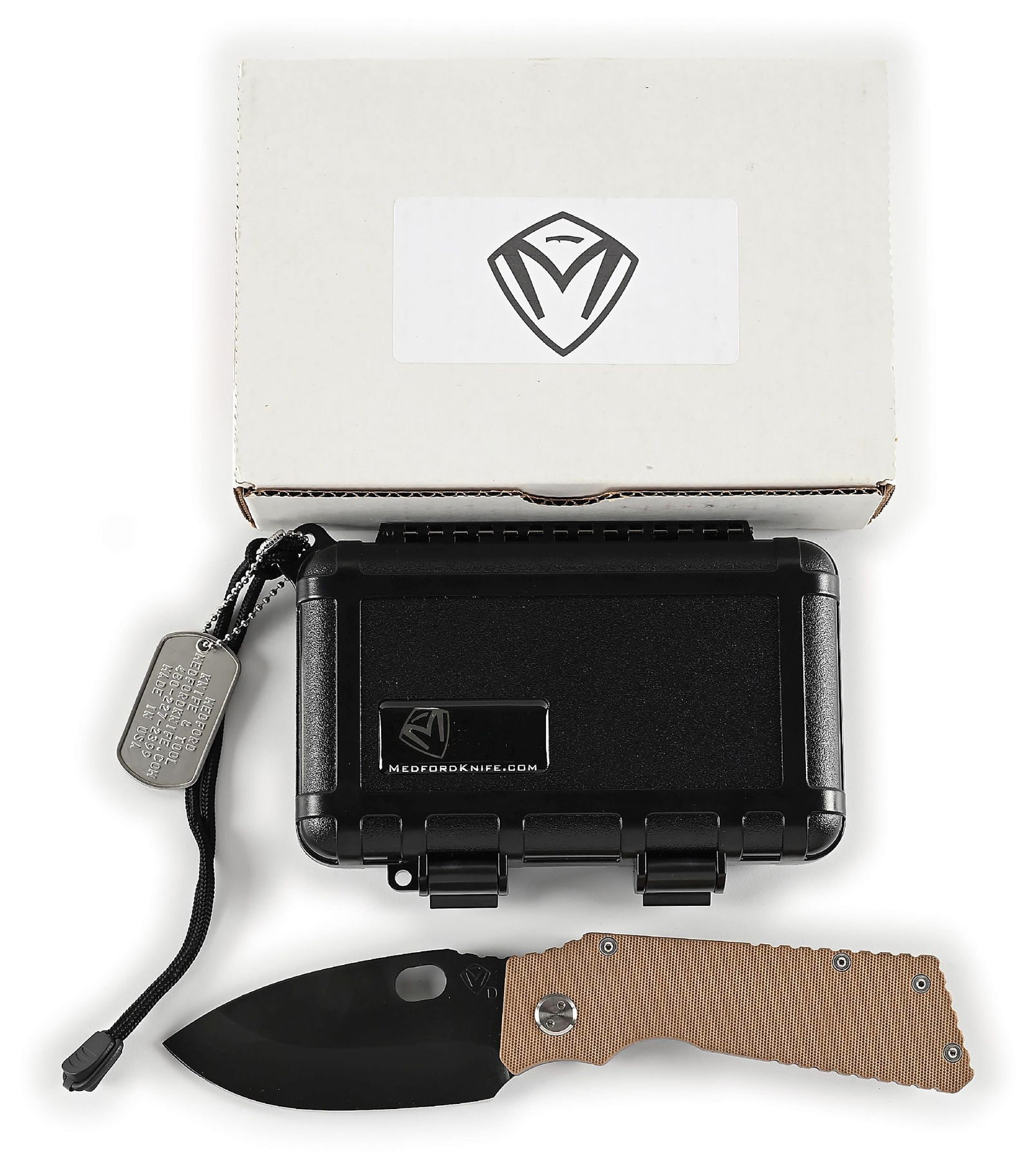 BOXED MEDFORD KNIFE & TOOL TACTICAL FIGHTING FOLDER. (1 of 9)