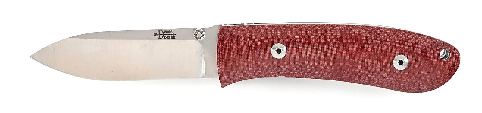 BOB DOZIER 2006 MICARTA TITANIUM LINER LOCK CUSTOM MEDIUM SMALL HUNTER WITH WHARNCLIFFE BLADE. (1 of 7)