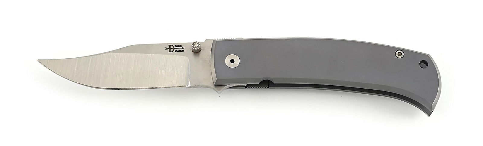 BOB DOZIER 2005 CUSTOM TITANIUM LINER LOCK FOLDING HUNTER. (1 of 13)