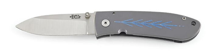 BOB DOZIER 2013 CUSTOM MADE TITANIUM FRAME LOCK FOLDER.