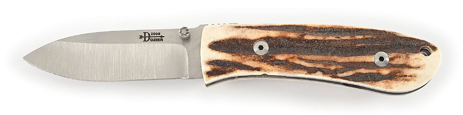 BOB DOZIER CUSTOM STAG MEDIUM FOLDING HUNTER. (1 of 7)