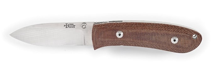 BOB DOZIER CUSTOM MICARTA MEDIUM FOLDING HUNTER.